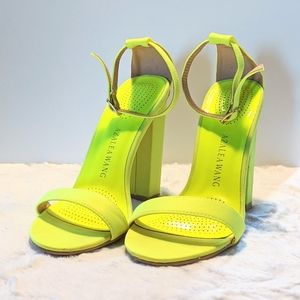Neon Yellow Heels
